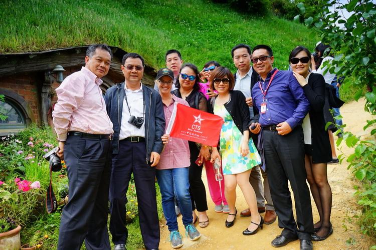2014年中国旅行社总社董事长宫晓冰一行在新西兰进行旅游业务考察
